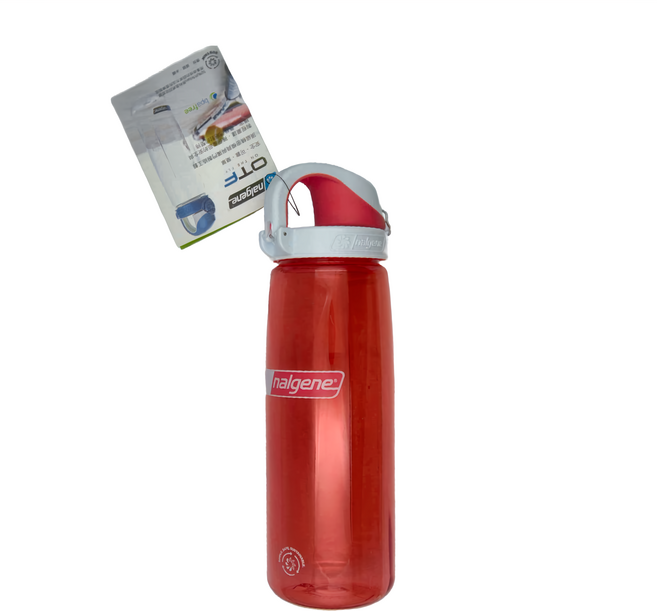 nalgene Sustain永續系列 OTF運動型水壼, 珊瑚紅, 650ml, 1個