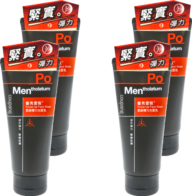 MENTHOLATUM 曼秀雷敦 男士緊緻彈力洗面乳, 100g, 4條
