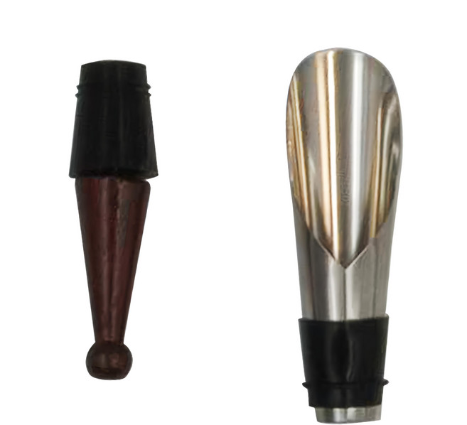 上龍 導酒瓶塞兩用器 注酒器 銀色 + 棕色 2個 1組