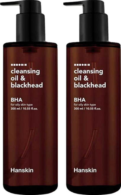 Hanskin 韓國原廠直供 BHA 黑頭清潔卸妝油, 300ml, 2瓶