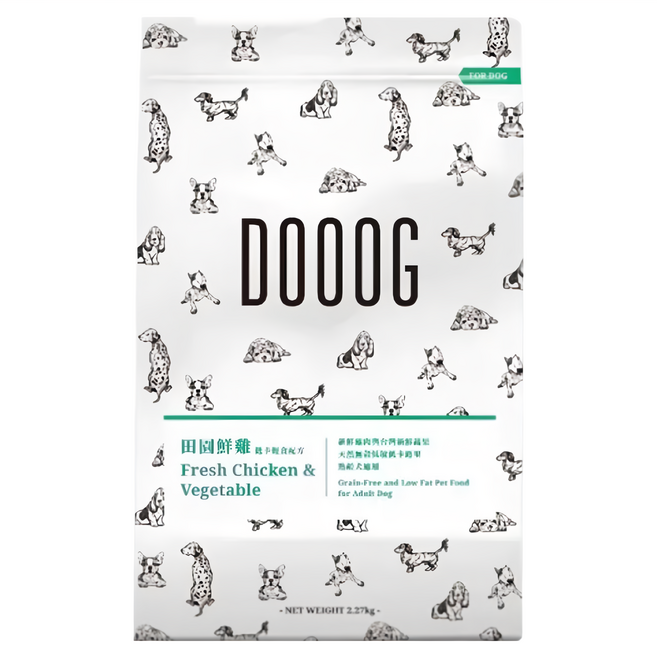DOOOG 杜革 低敏無穀犬糧 低卡 成犬用, 2.27kg, 1包