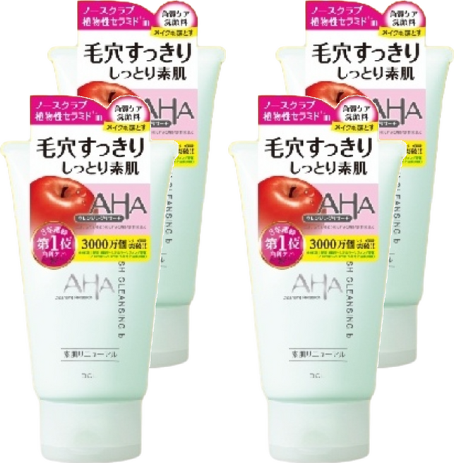 BCL AHA 洗面乳 溫和, 120g, 4條