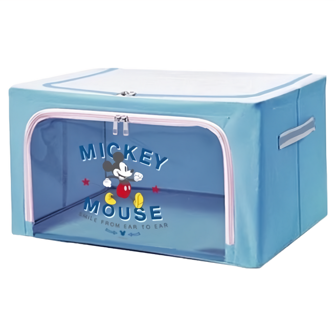 MICKEY MOUSE 米奇 收納箱 22L, 淺藍色 + 米老鼠, 1個