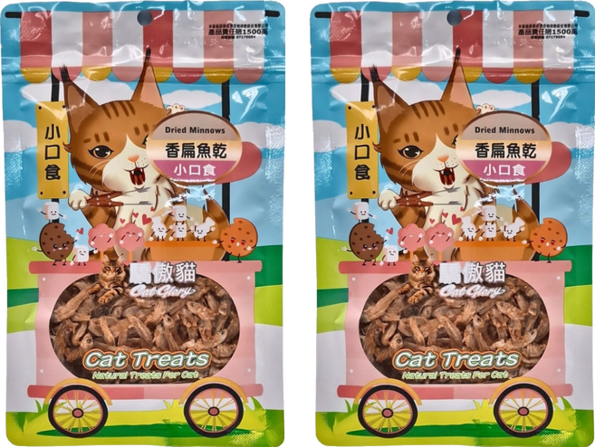 Cat Glory 驕傲貓 小口食 原肉零食, 香扁魚乾, 50g, 2包