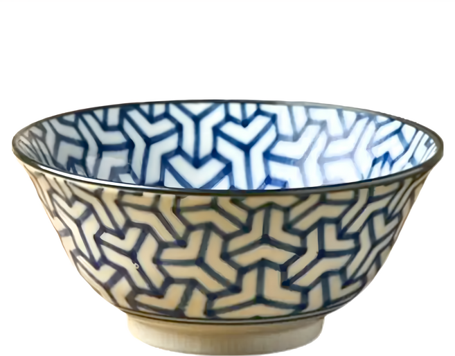 日本製 美濃燒 西洞窯 龜甲紋 丼碗 15cm, 1個