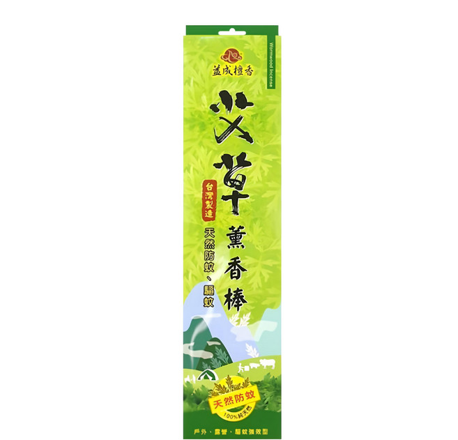 益成檀香 艾草香薰棒, 6支, 1盒