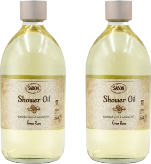 SABON 綠玫瑰沐浴油, 500ml, 2瓶