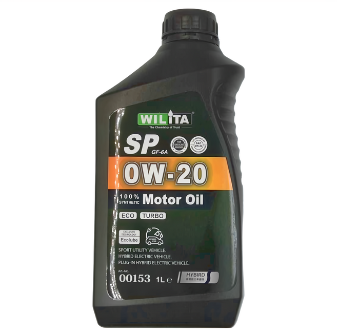 WILiTA 威力特 動力節能 全合成機油 SP/GF-6A, 0w20, 1L, 1瓶