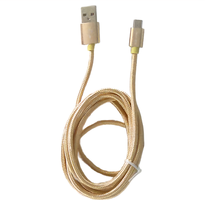 JELLiCO 杰力科 速騰系列 USB-MicroUSB長距離使用傳輸線, 2m, 金色, 1個