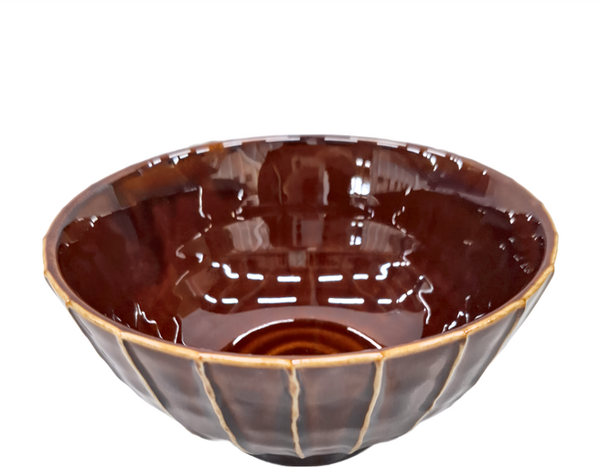JUST HOME 日本製職線麵碗 07007A 15.8 x 8.5cm 2個, 棕色, 1組
