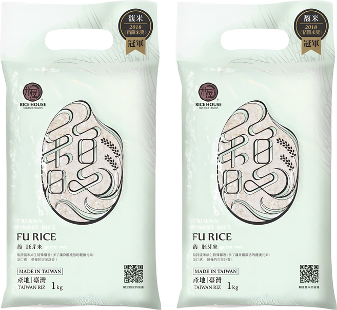 RICE HOUSE 米屋 馥胚芽米, 1kg, 2包