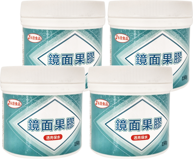 永詮食品 鏡面果膠, 150g, 4桶