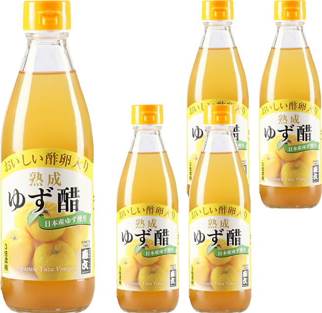 MORIBUN 森文釀造 柚子風味果醋飲料 3倍濃縮, 360ml, 5瓶