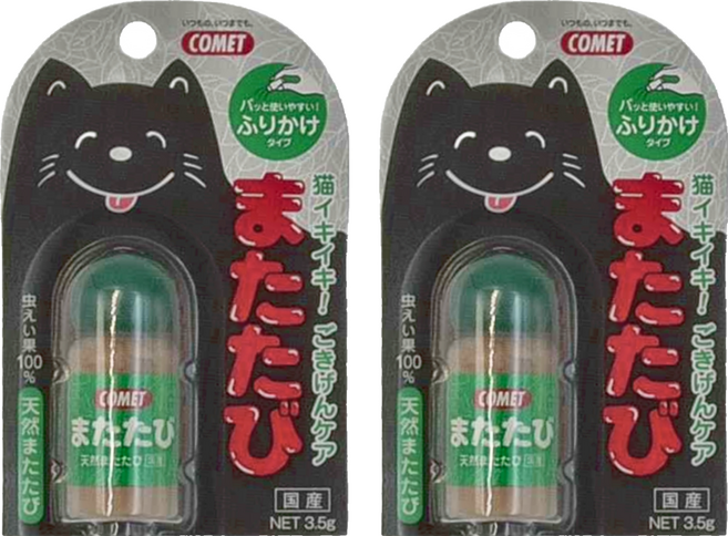 COMET 可美多 木天蓼 粉末 貓用, 3.5g, 2瓶