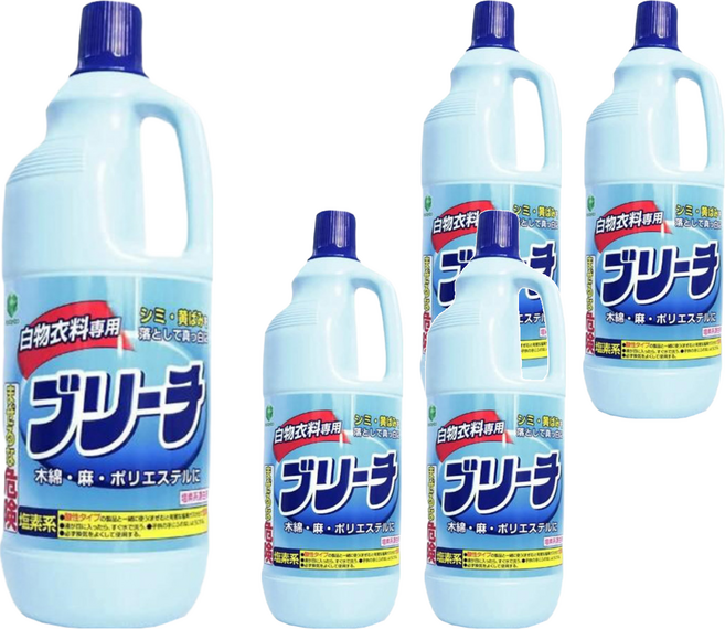 第一石鹼 Laundry Club 漂白劑 白色衣專用, 1.5L, 1入, 5瓶