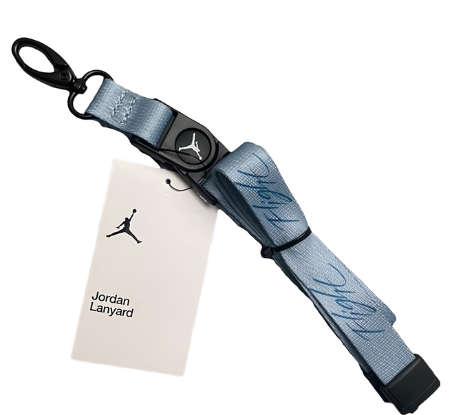 NIKE 耐吉 JORDAN 喬丹 PREMIUM PRINTED 雙面證件掛繩, 藍色, 1個