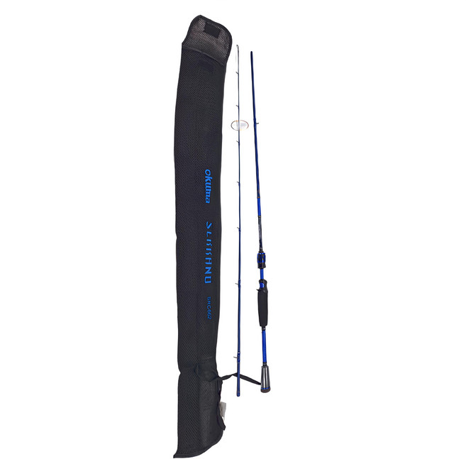 okuma 寶熊釣具 煞雷諾 Serrano 路亞竿, 黑色 + 藍色