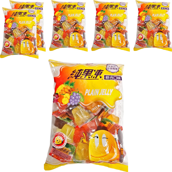 盛香珍 純果凍, 500g, 6袋