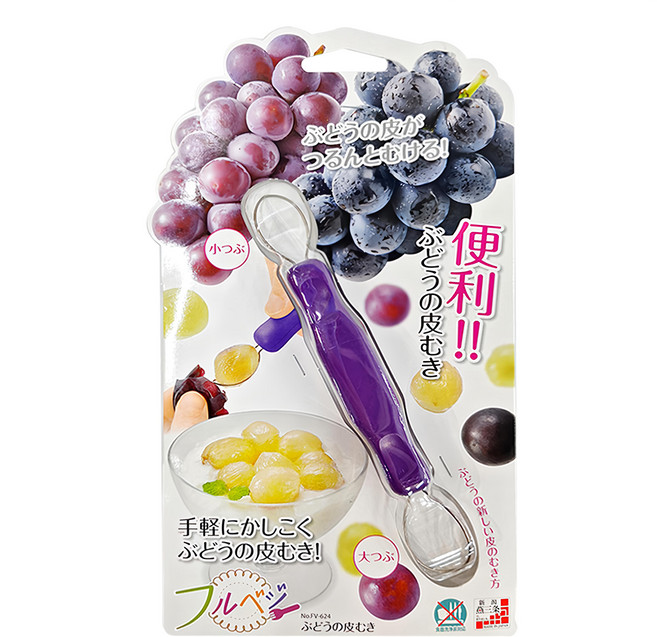 SHIMOMURA 下村 Fru-Veggie 葡萄剝皮器 FV-624, 1支