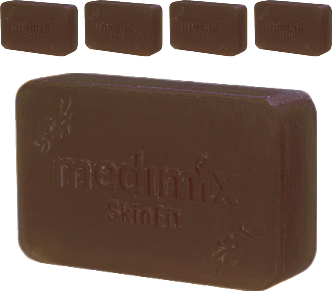 medimix 台灣公司貨 綠寶石皇室藥草浴美肌皂 岩蘭草, 125g, 5個