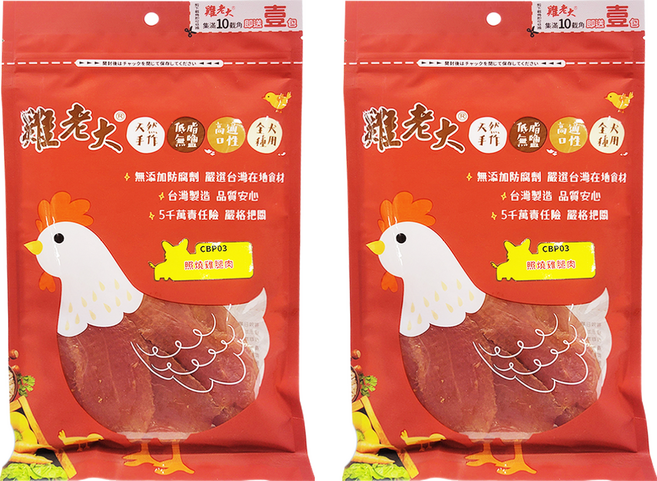 雞老大 照燒雞腿肉狗零食, 照燒雞腿肉, 90g, 2包