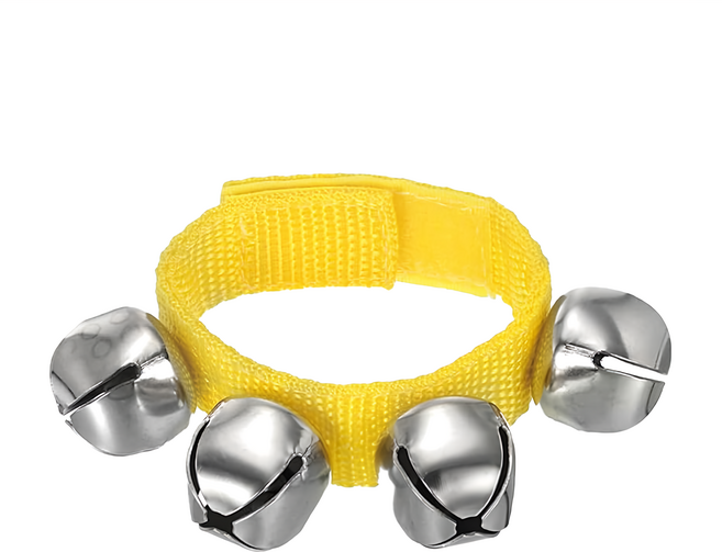 打擊樂器 Running man 腳鈴 手鈴 腕鈴, 黃色, 1個