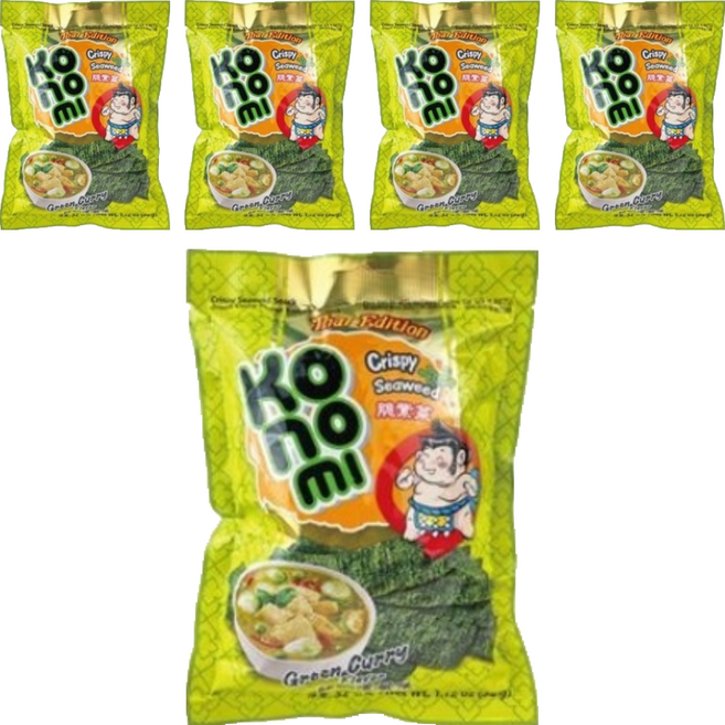 Konomi 相撲手 脆紫菜 綠咖哩, 32g, 5包