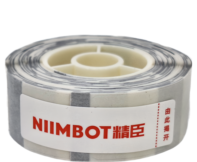 NIIMBOT D系列 標籤貼紙 14 x 30mm 210張, 1捲, 透明, 8m