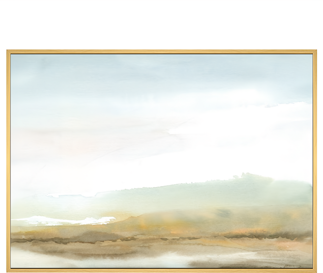 BOLUO GALLERY 菠蘿選畫所 山嵐 APAA4606D 掛畫, 木色