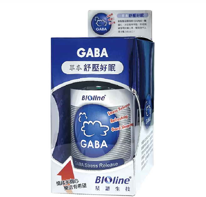 BIOline 星譜生技 草本GABA好眠膠囊 輕鬆好入眠 500mg, 1盒, 50顆