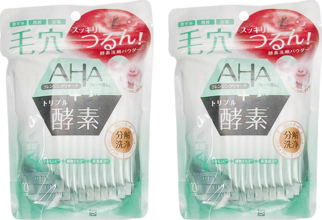 BCL 台灣公司貨 AHA 柔膚溫和酵素潔顏粉 30包, 12g, 2袋