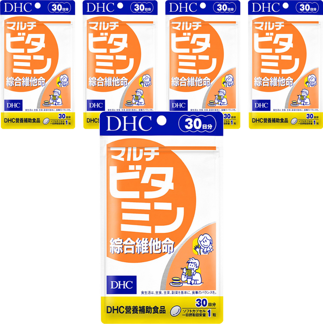 DHC 台灣公司貨 活力綜合維他命, 455mg, 30顆, 5包