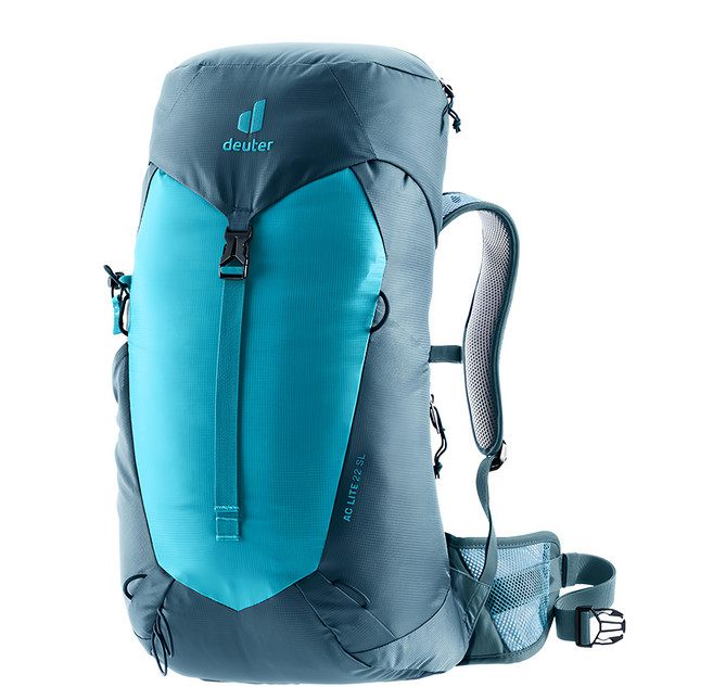 deuter AC LITE網架直立式透氣背包 22SL 3420724, 藍色