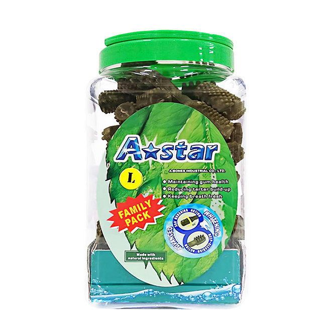 A star 多效雙頭潔牙骨 L, 葉綠素, 1.1kg, 1桶