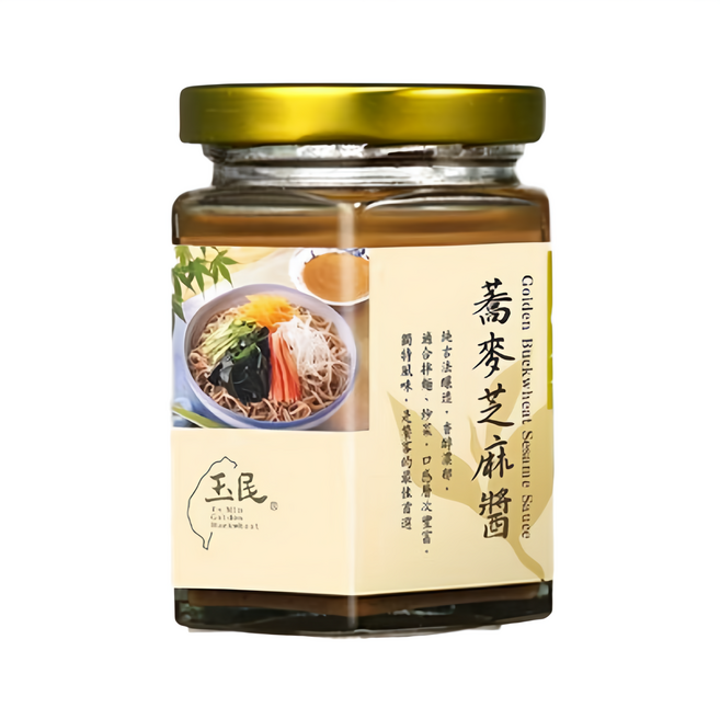 玉民 黃金蕎麥芝麻醬 全素, 180g, 1罐