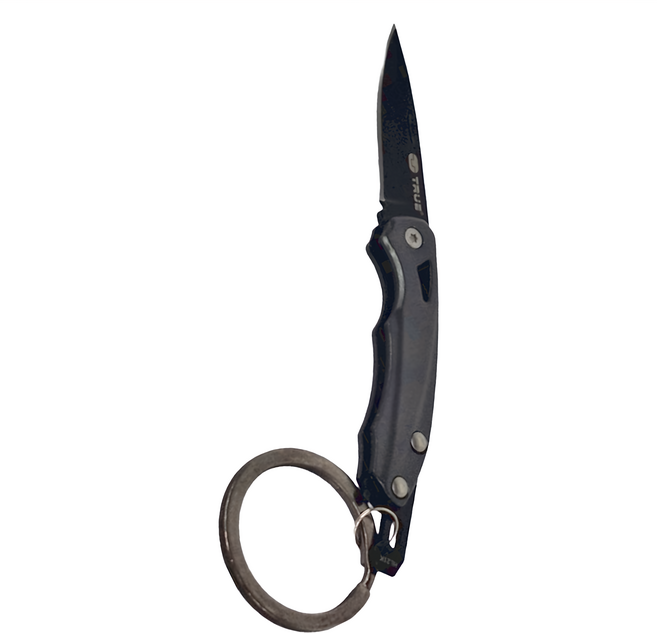 TRUE UTILITY 英國多功能可吊掛折疊刀Slip Knife 吊卡版 8.4 x 1.8 x 0.8cm, 1個, 黑色
