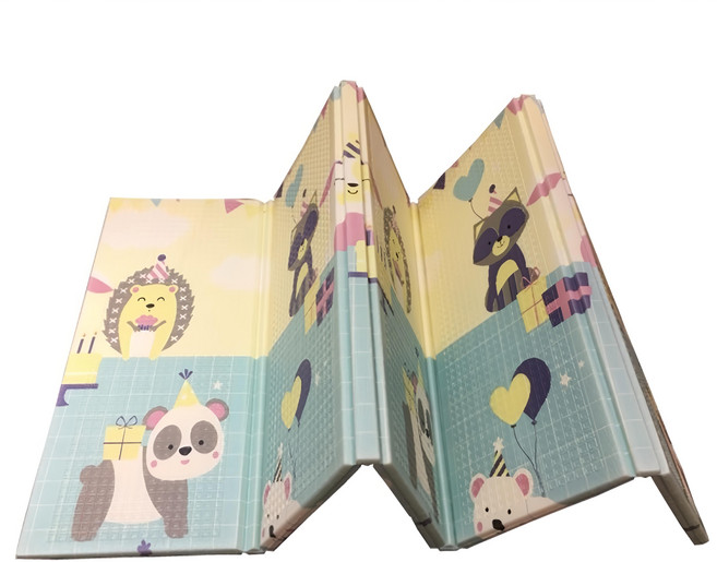 心樂家 雙面8摺遊戲墊, 派對動物