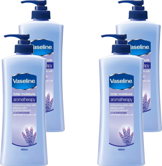 Vaseline 凡士林 香薰舒緩潤膚露, 400ml, 4瓶