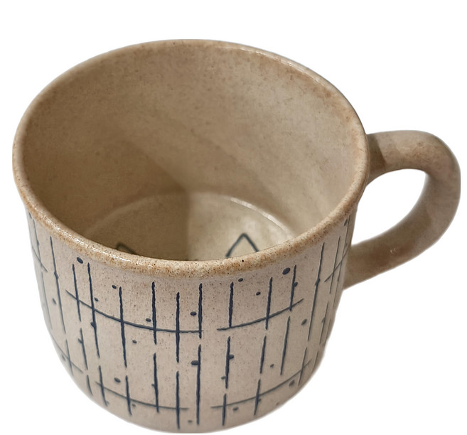 Sango 三鄉陶器 貓咪陶瓷馬克杯 390ml, 米色, 1個