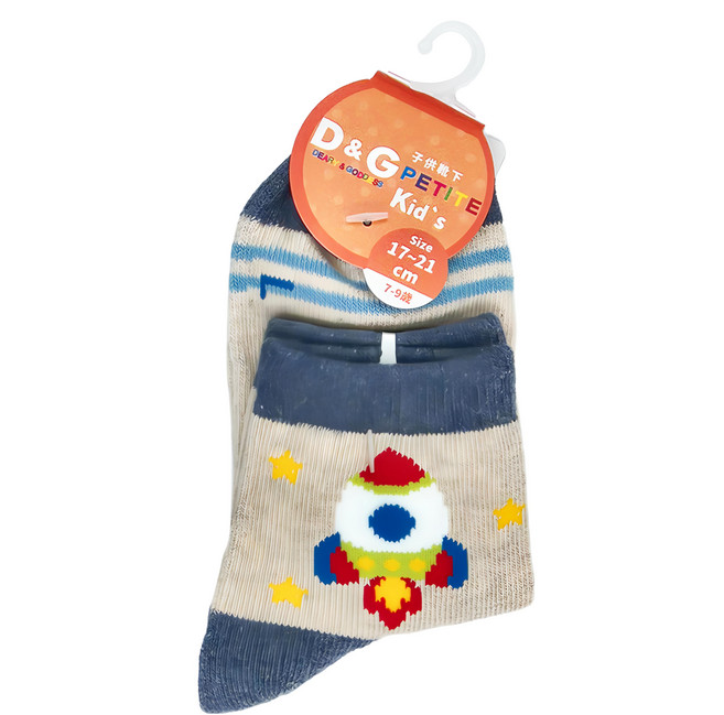 D&G 1/2童襪 火箭 Set 7-9歲