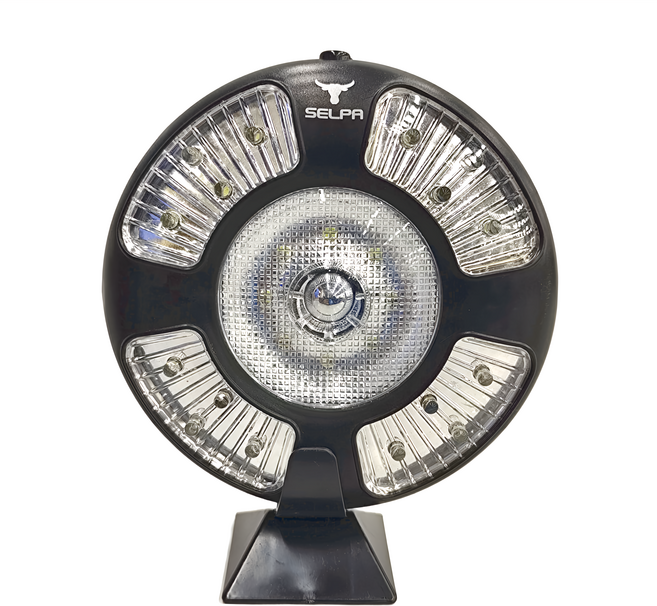 韓國 Selpa 24 LED 露營燈 16 x 16cm 600g, 黑色, 1個