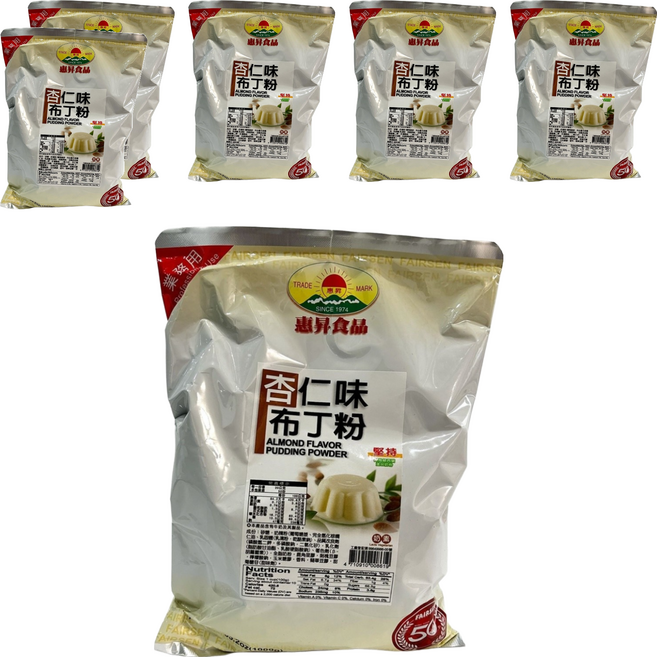 FAIRSEN 惠昇食品 杏仁布丁粉, 1kg, 6包