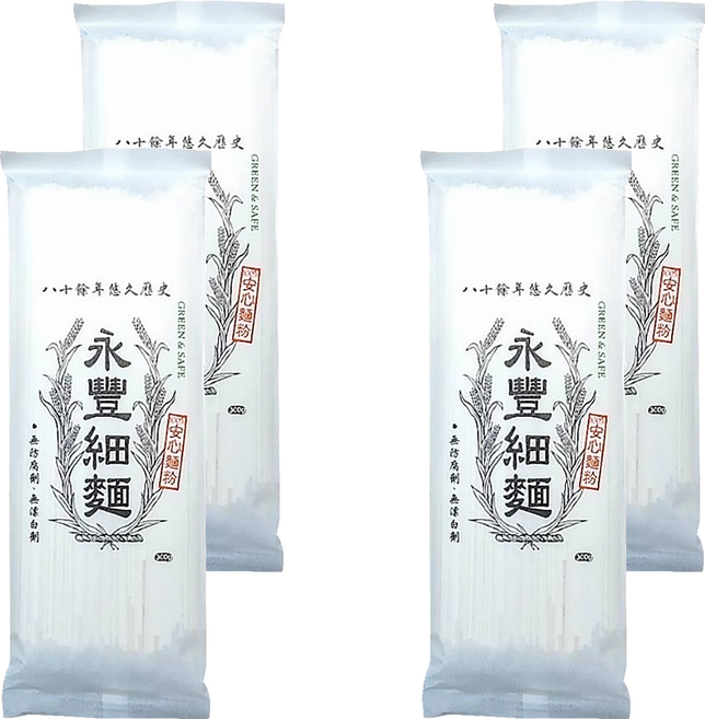 GREEN&SAFE 永豐餘生技 永豐細麵, 300g, 4包
