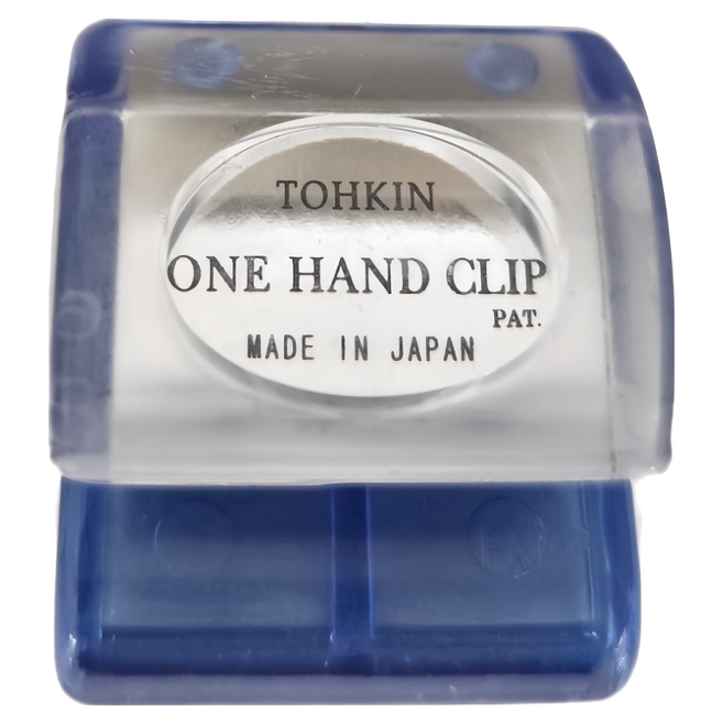 TOHKIN 東京金屬 單手磁鐵文件夾, 藍色, 1個