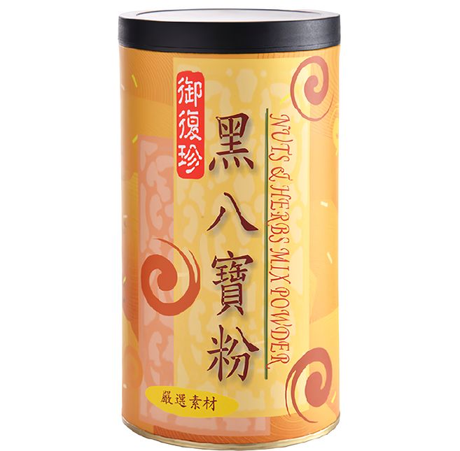 御復珍 黑八寶粉 純素食 無糖, 600g, 1罐
