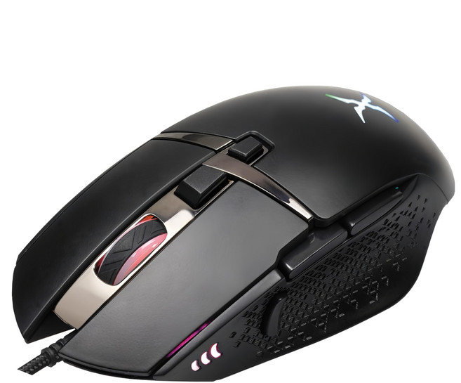 FOXXRAY 狐鐳 星魂獵狐 電競 Wired 滑鼠 黑色 7200 DPI RGB Programmable Buttons FXR-SM-72