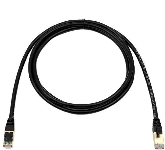 Cable CAT.7 SSTP超高速網路線, 15m, 黑色, 1條