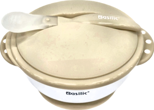 Basilic 貝喜力克 吸盤碗組 430ml, 奶茶, 1組