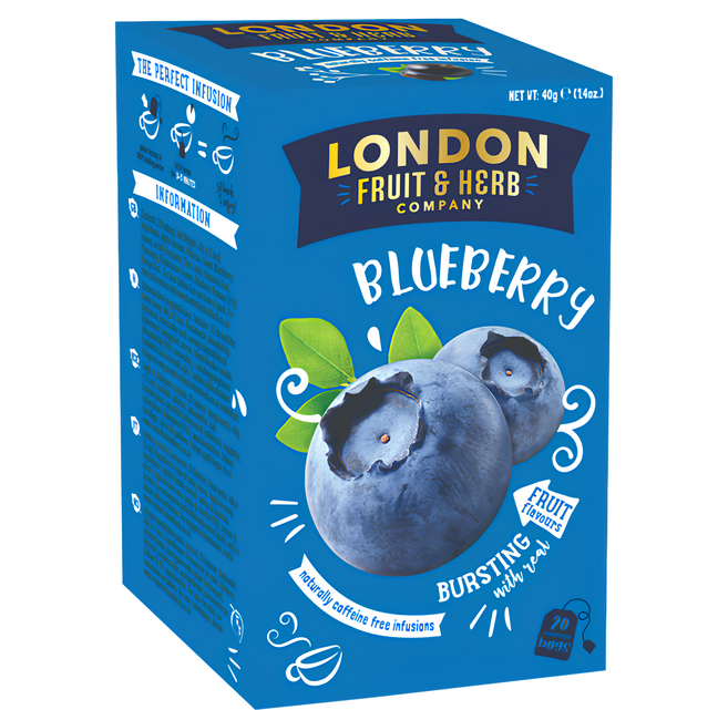 LONDON F&H 芙賀茶 藍莓喜悅, 2g, 20包, 1盒