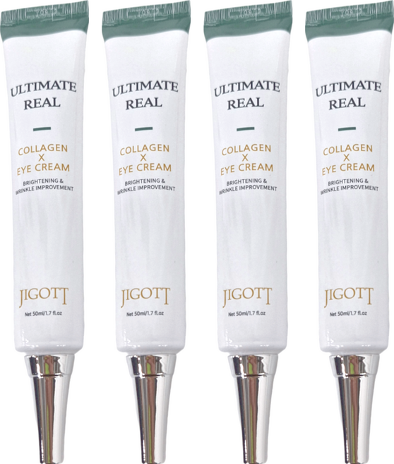 JIGOTT 膠原蛋白彈力緊緻眼霜 50ml 亮白改善皺紋, 4條